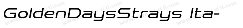 GoldenDaysStrays Ita字体转换